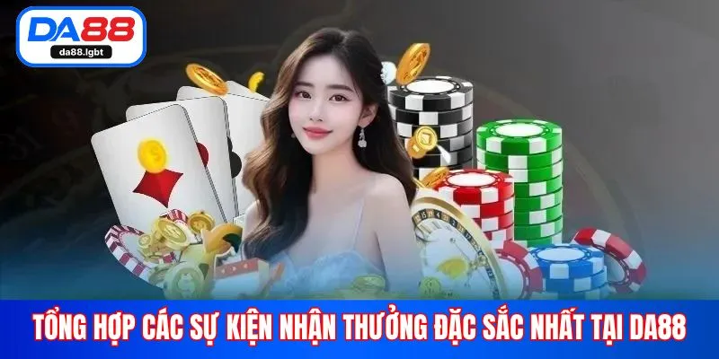 Tổng hợp các sự kiện nhận thưởng đặc sắc nhất tại Da88
